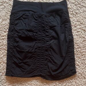 XCVI Black Ruched Skirt